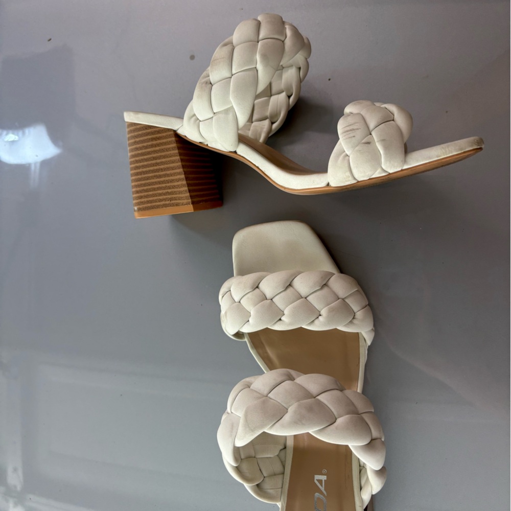 Soda Cream Braided Heels